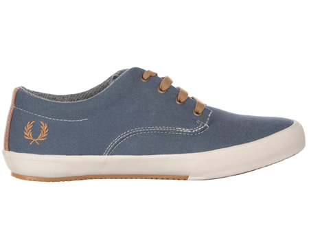 Fred Perry Morris Kit Blue Canvas Trainers