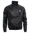 Fred Perry Navy and Aqua Nylon Track Jacket