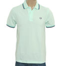 Fred Perry Pale Green Pique Polo Shirt