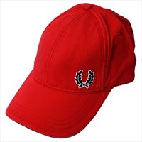 Fred Perry Red Logo Baseball Cap by