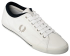 Fred Perry Reprise Cuff Grey/Navy Leather Trainers