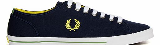 Fred Perry Ross Canvas Carbon Blue Trainers