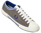 Fred Perry Tipped Cuff White/Blue Jersey Trainers