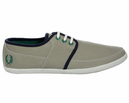 Fred Perry Tonic Chrome Canvas Trainers