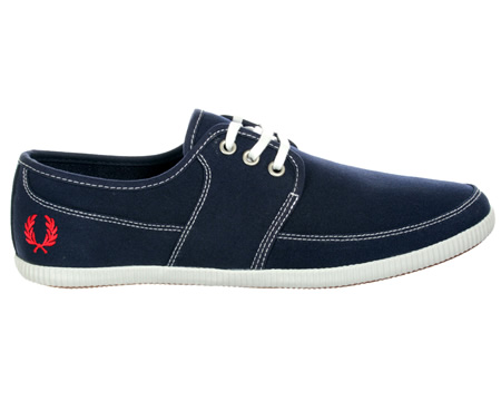 Fred Perry Tonic Navy Canvas Trainers