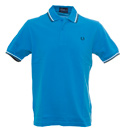 Fred Perry Turquoise Twin Tipped Polo Shirt