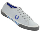 Fred Perry Vintage Tennis Grey Canvas Trainers