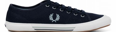 Fred Perry Vintage Tennis Navy Canvas Trainers