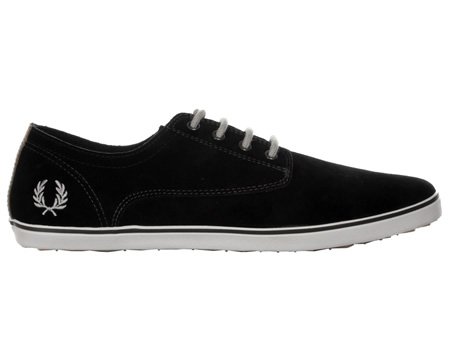 Fred Perry Watts Black Suede Trainers