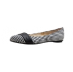 Fred Perry Womens Dogtooth Strap Pump Black/White
