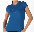 Fred Perry Womens Lauren Print T-Shirt Olympian Blue