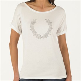 Fred Perry Womens Pin Dot Print Laurel T-Shirt