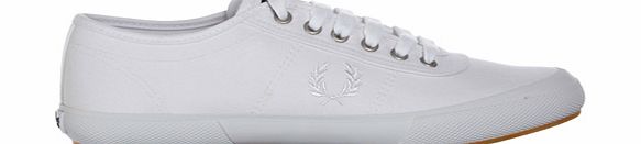 Woodford White Canvas Trainers