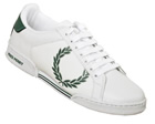 Fred Perry Woodspring Weld White/Green Leather