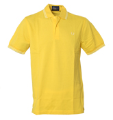Fred Perry Yellow Pique Polo Shirt