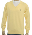 Fred Perry Yellow V-Neck Sweater