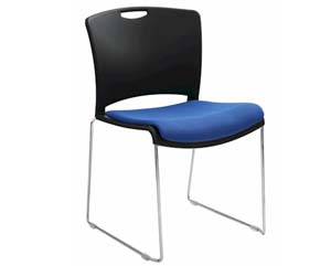 upholstered stacking chair