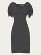 DRESSES BLACK 6 UK FREDA-T-CARME-CREPE