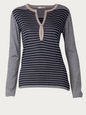 FREDA KNITWEAR GREY NAVY S FREDA-T-INDUS-KN039