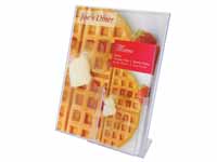 free standing A4 portrait slanted sign holder