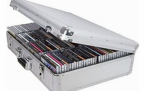 FreeLogix  Aluminium DJ CD Flight Storage Case - Holds 120 CDs