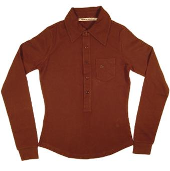 Brown long Sleeve Polo