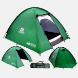 3 Man Double Skinned Green Tent