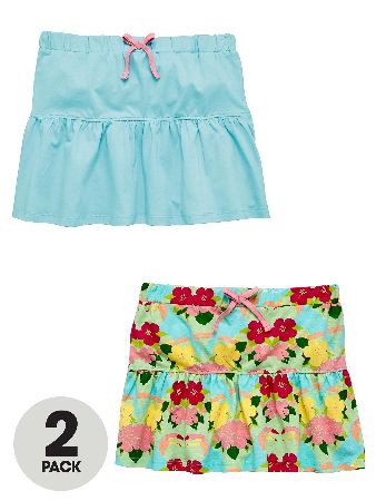 Freespirit Pack Of Two Holiday Jersey Frill Skirts