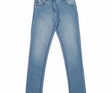 3-7yrs blue cotton mix jeans