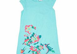 French Connection 3-7yrs blue linen floral dress