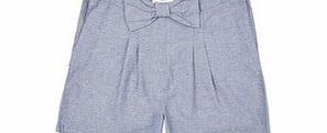 3-7yrs cotton mix blue shorts