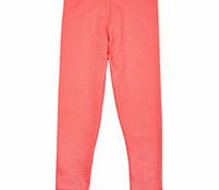 3-7yrs pink cotton mix leggings