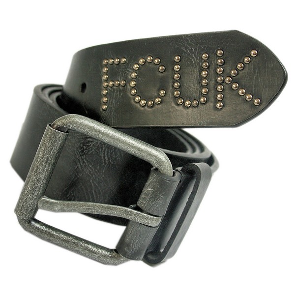 French Connection Black Chunky Buckle Belt by