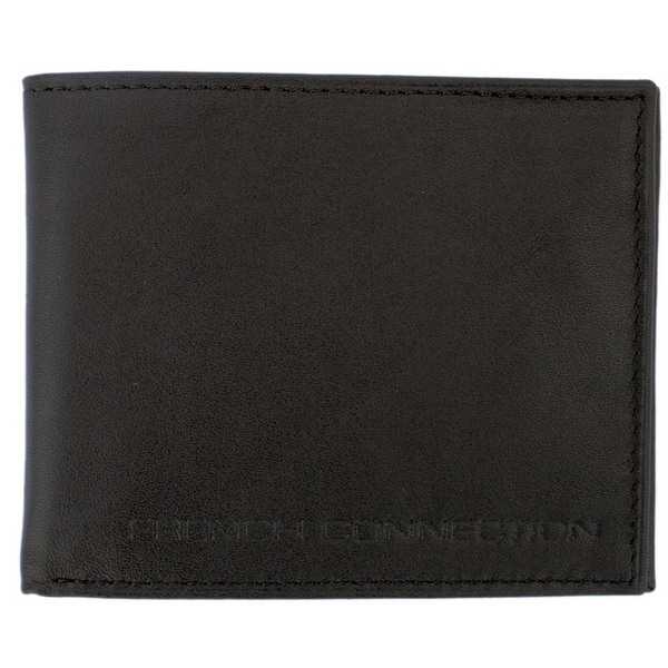 French Connection Brown Leather Card Holder by