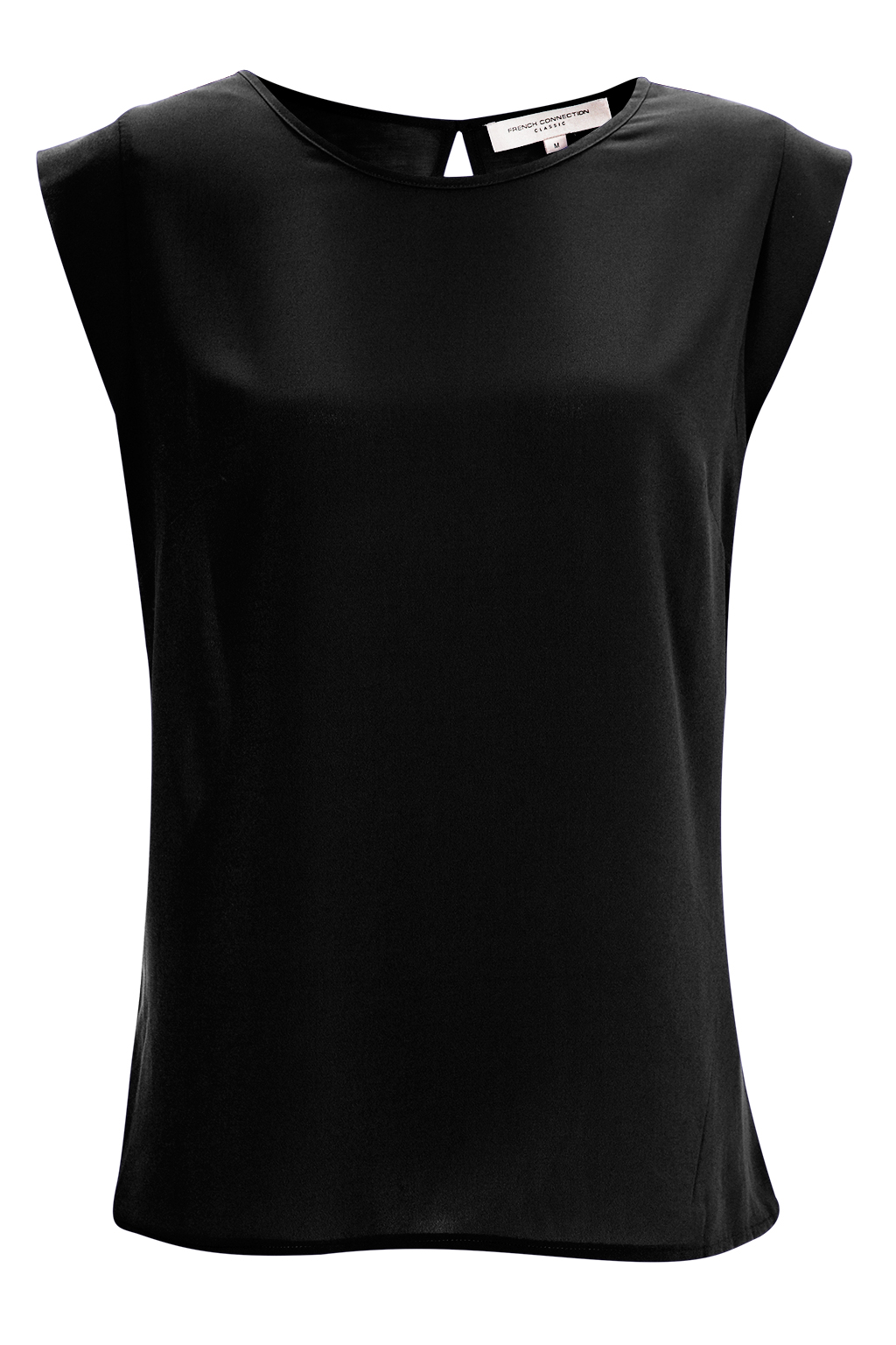 French Connection Classic Polly Plains Cap-Sleeved T-Shirt