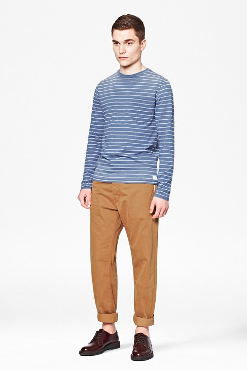 French Connection Denim Striped Long Sleeved T-Shirt