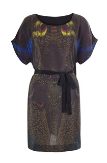 French Connection Dreamscape Silk T-Shirt Dress