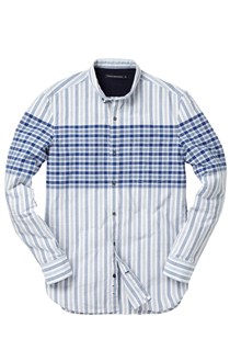 French Connection Engineered Check Shirt