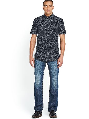 French Connection FCUK French Connection Short Sleeved Floral Shirt