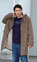 French Connection Mens Hooded Cord Parka