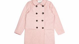 French Connection Girls 5-7y pink wool blend coat
