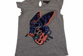 French Connection Girls Grey Top L6/A6