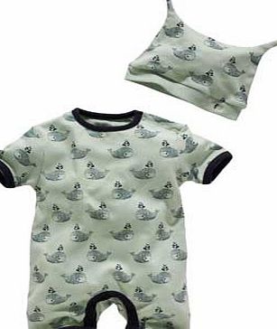 French Connection Green Whale Baby 2 piece Gift