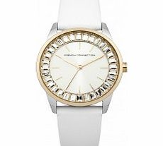 French Connection Ladies Queensway White Leather