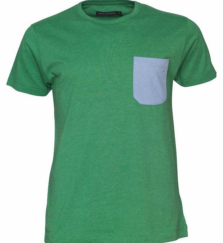 French Connection Mens Banger T-Shirt Green Marl