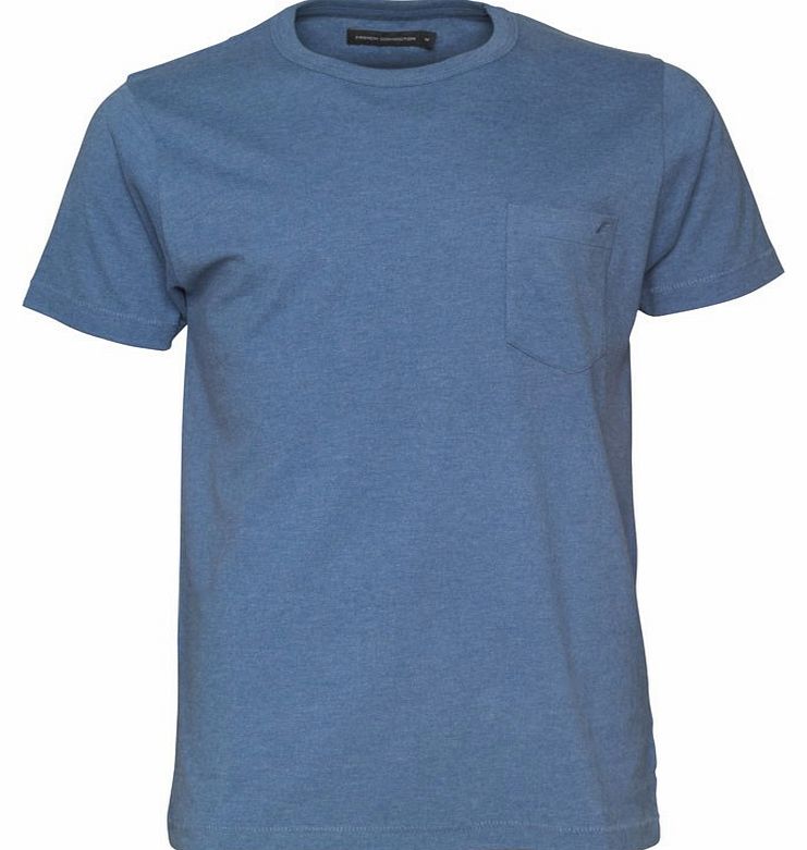French Connection Mens Challenge T-Shirt Blue Marl
