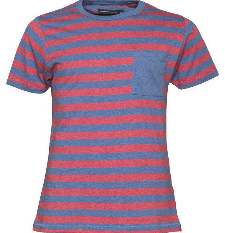 French Connection Mens Conty T-Shirt Blood Red