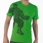 French Connection Mens Diagonal Hulk T-Shirt Green