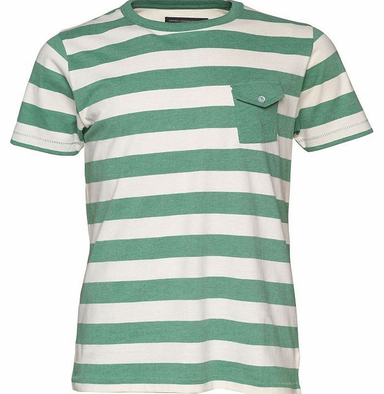 French Connection Mens Eight T-Shirt Green Marl