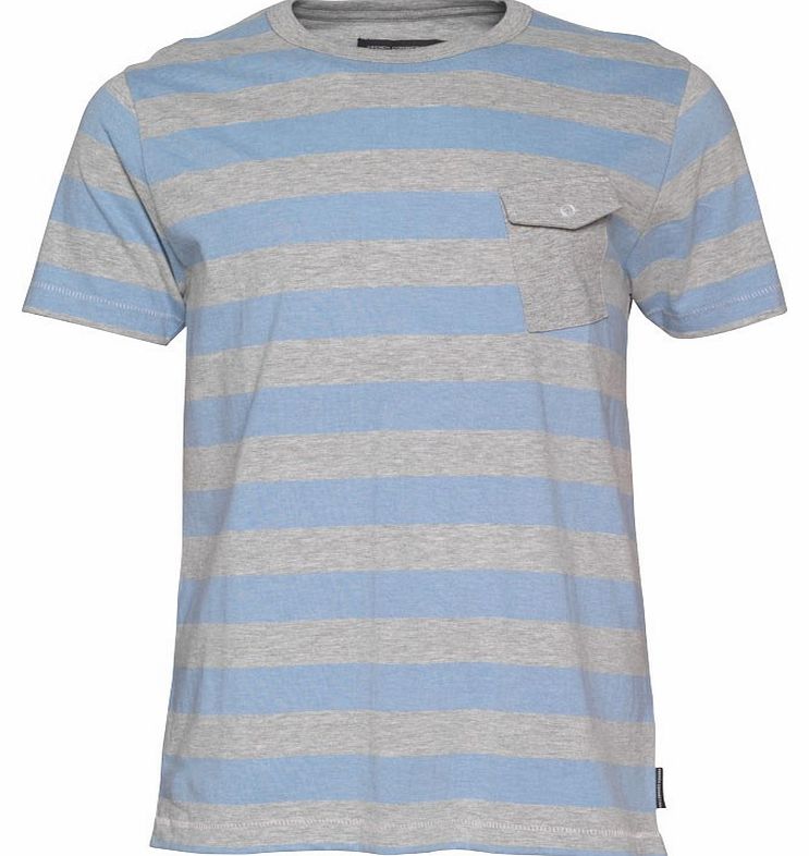 French Connection Mens Eight T-Shirt Light Blue